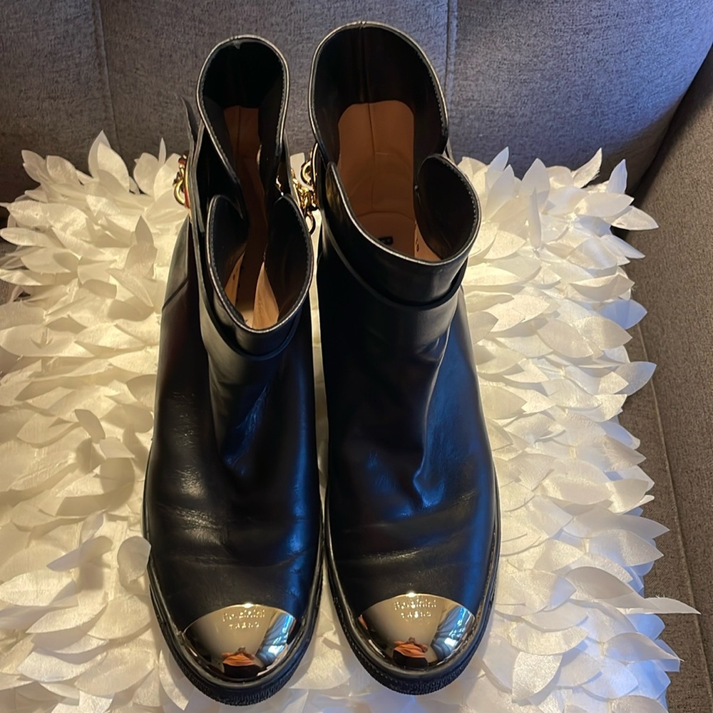 Baldinini  Trend ankle leather women boots with Metal cap